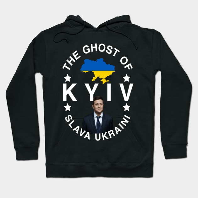 The Ghost Of Kyiv Slava Ukraini Hoodie by ERRAMSHOP